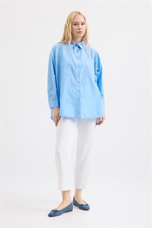 Amor Basic Gömlek - Mavi