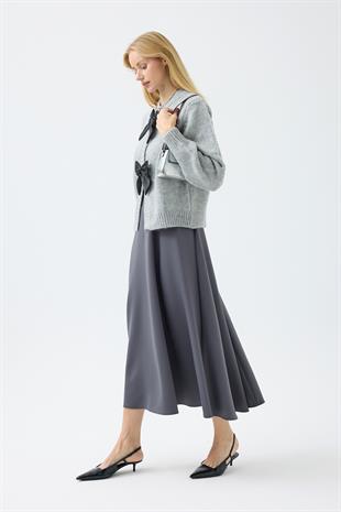 Angel Fiyonklu Hırka - Gri 