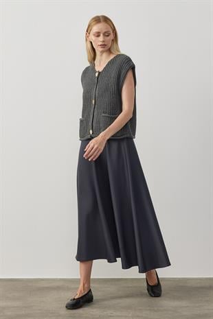 Ariel Skuba Kloş Etek - Antrasit 