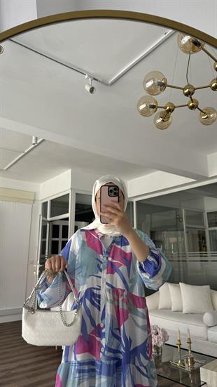 ASHLEY ELBİSE - MAVİ 