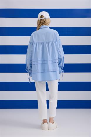 Becca Aller Detaylı Gömlek- Mavi 