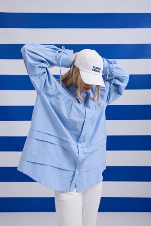 Becca Aller Detaylı Gömlek- Mavi 