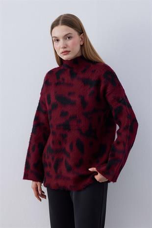 Camille Desenli Angora Kazak - Bordo