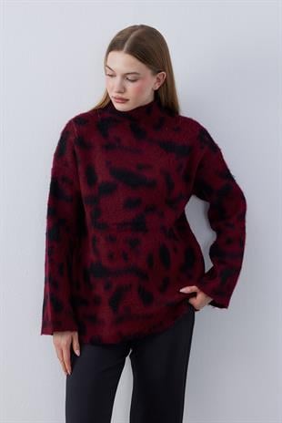 Camille Desenli Angora Kazak - Bordo