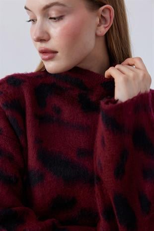 Camille Desenli Angora Kazak - Bordo