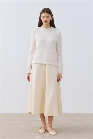 Candy Cepli Kazak- Açık bej 