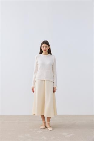 Candy Cepli Kazak- Açık bej 