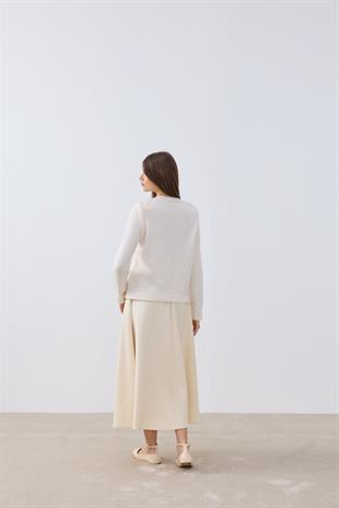 Candy Cepli Kazak- Açık bej 