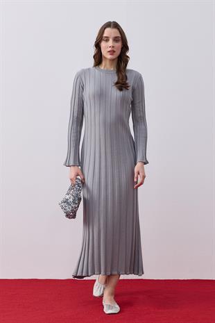 Carla Fitilli Elbise - Gri