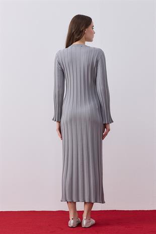 Carla Fitilli Elbise - Gri