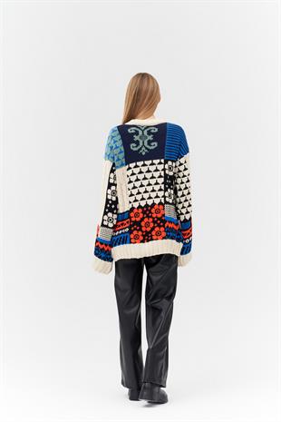 CARLA PALAZZO ÖNDEN DİKİŞLİ DERİ PANTOLON - SİYAH 