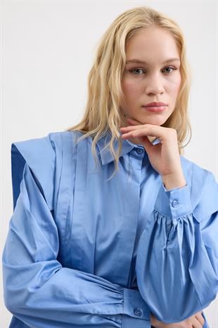 Caroline Allerli Gömlek - Mavi