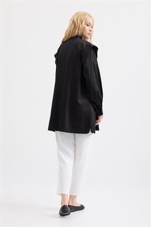 Caroline Alllerli Gömlek - Siyah