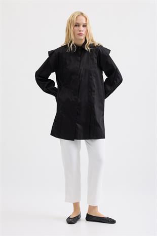 Caroline Alllerli Gömlek - Siyah