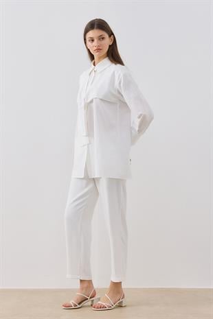 Cecile Allerli Gömlek - Beyaz