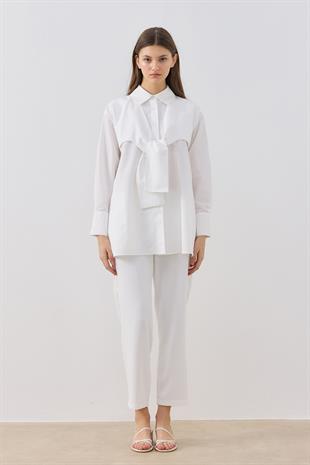 Cecile Allerli Gömlek - Beyaz