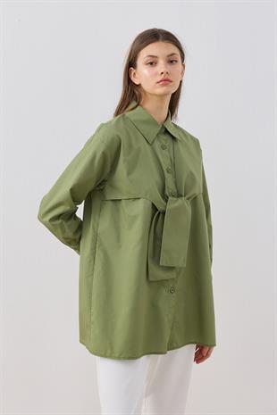 Cecile Allerli Gömlek - Haki