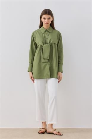Cecile Allerli Gömlek - Haki