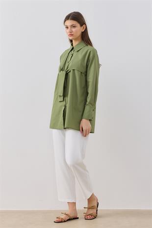Cecile Allerli Gömlek - Haki