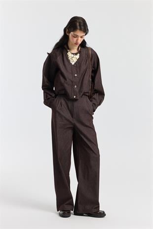 Celia Bomber Ceket Takım - Mürdüm