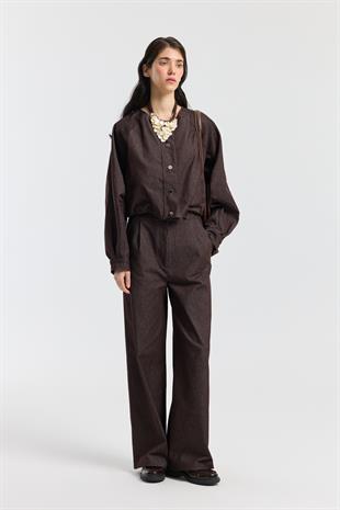 Celia Bomber Ceket Takım - Mürdüm