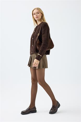 Ceremony Buklet Hırka - Kahverengi 