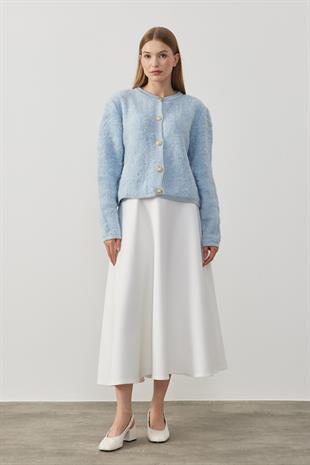 Ceremony Buklet Hırka  - Bebe mavi