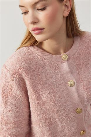 Ceremony Buklet Hırka - Pembe