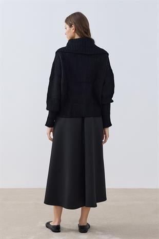 Claudia Balon Kol Hırka- Siyah