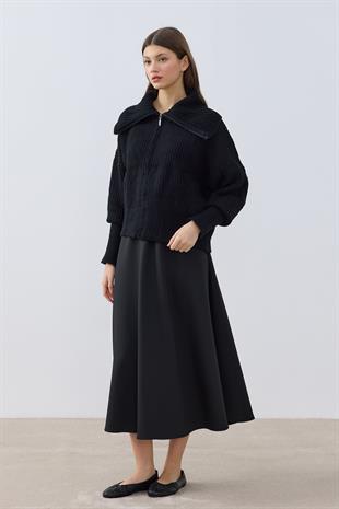 Claudia Balon Kol Hırka- Siyah