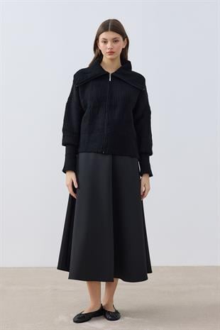 Claudia Balon Kol Hırka- Siyah