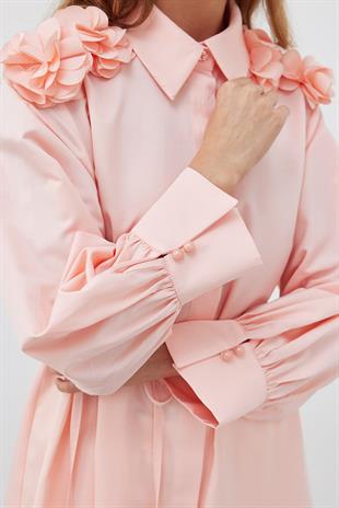 DEFNE ÇİÇEK DETAYLI GÖMLEK - YAVRUAĞZI