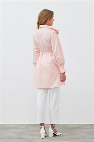 DEFNE ÇİÇEK DETAYLI GÖMLEK - YAVRUAĞZI