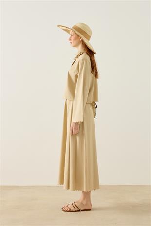 Dehlina Keten Takım - Vizon