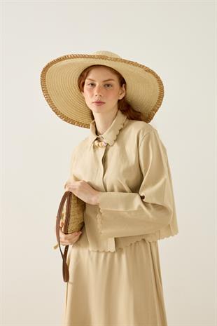 Dehlina Keten Takım - Vizon