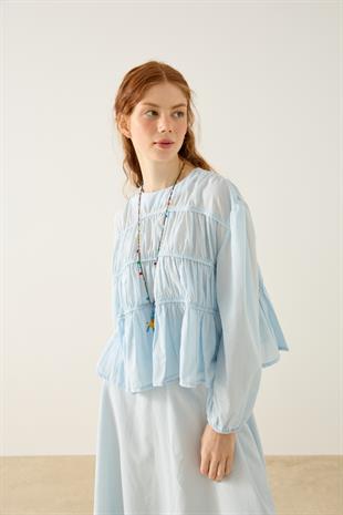 Diane Büzgülü Vual Takım - Mavi