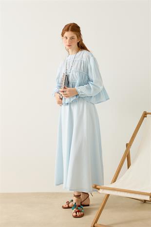 Diane Büzgülü Vual Takım - Mavi