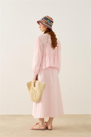 Diane Büzgülü Vual Takım - Pembe