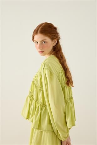 Diane Büzgülü Vual Takım - Yeşil