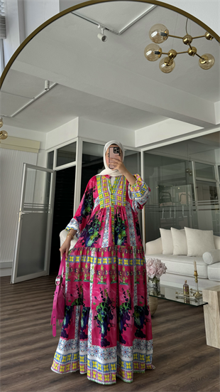 DOROTA VISCON ELBİSE - PEMBE