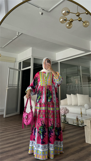 DOROTA VISCON ELBİSE - PEMBE