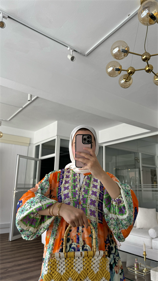 DOROTA VISCON ELBİSE - TURUNCU