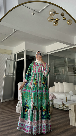 DOROTA VISCON ELBİSE - YEŞİL