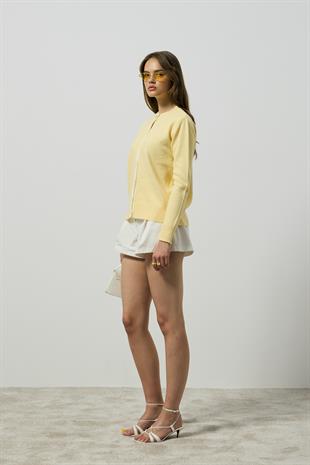 Elanor Garnili Hırka - Sarı