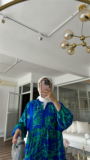 ELEANOR VISCON ELBİSE - MAVİ