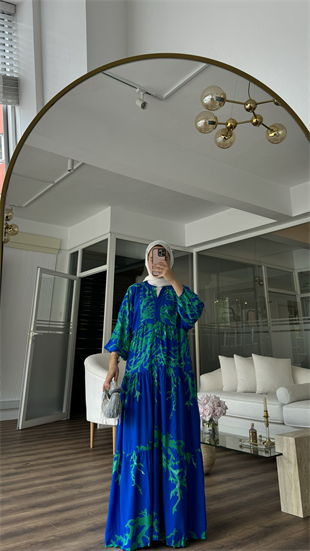 ELEANOR VISCON ELBİSE - MAVİ