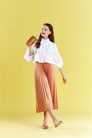 EMY PLİSOLE ETEK - SOMON