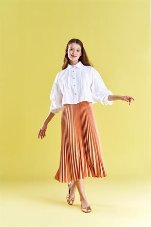 EMY PLİSOLE ETEK - SOMON