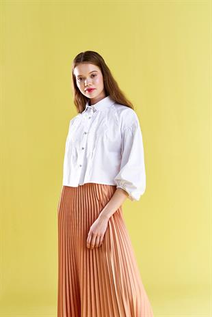 EMY PLİSOLE ETEK - SOMON