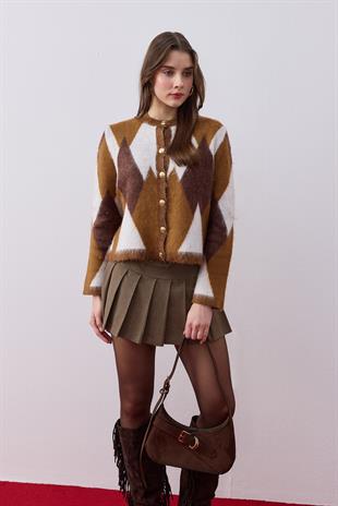 Gabriela Gold Düğmeli Hırka 